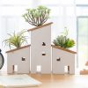 【生活美學】創意仿真花藝 木質Zakka小屋造型居家擺設