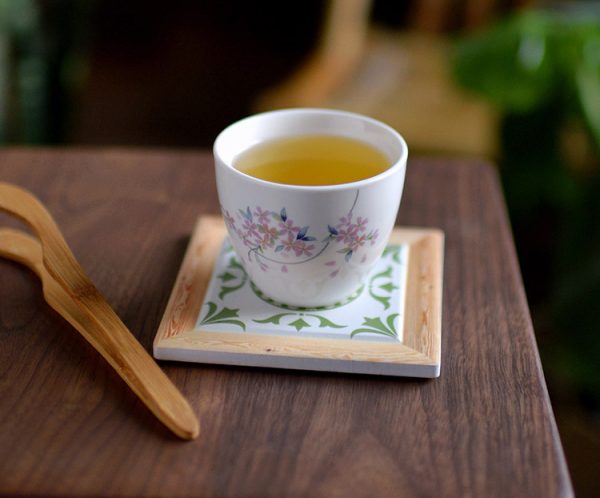 復古花磚陶瓷杯墊