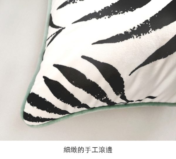 北歐風 絲絨刺繡抱枕/枕套