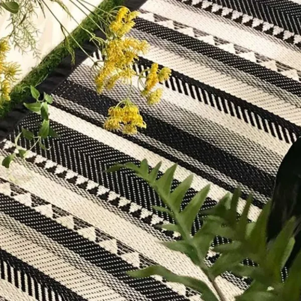 泰國PDM INARI 編織地墊-圖騰黑(L)