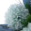 地中海藍陶瓷花瓶/花器（附仿真花束)
