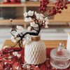 仿真梅花枝裝飾花瓶/花器