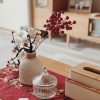 仿真梅花枝裝飾花瓶/花器