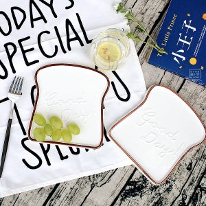 Good Day 陶磁土司造型點心托盤