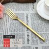 【餐桌美學】復古金不鏽鋼歐式餐具 單支/套裝組