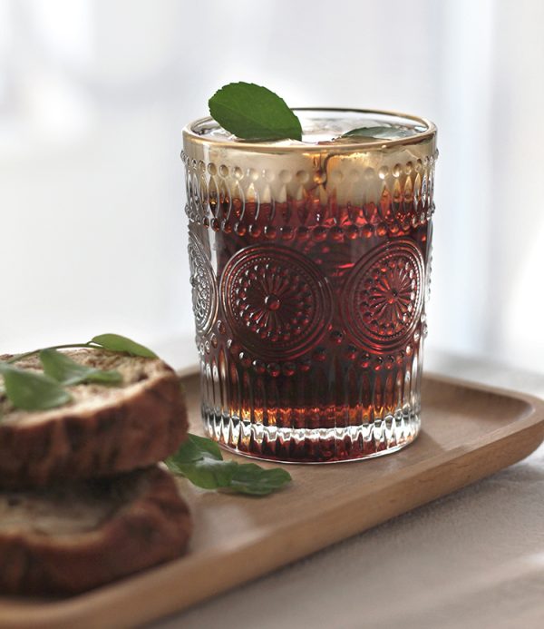 【Summer Sale】太陽花金邊玻璃杯