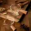 【Summer Sale】北歐風迷你玻璃木柄醬汁/shot杯