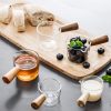 【Summer Sale】北歐風迷你玻璃木柄醬汁/shot杯