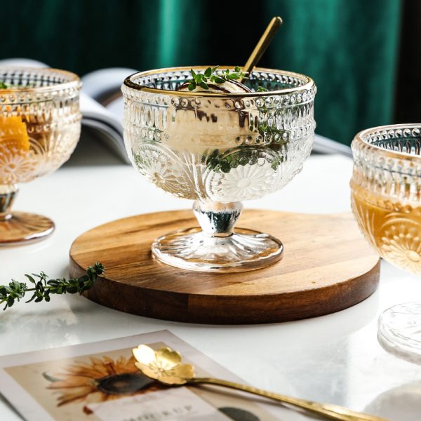 【Summer Sale】太陽花金邊冰淇淋杯