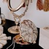 荷蘭 À la Collection 手工黃銅鑲嵌珍珠母貝 雛菊飾品收納盒