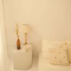 荷蘭 À la Collection 手工貝殼串珠棉麻抱枕 - 奶油白