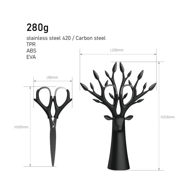 台灣設計品牌 iThinking Lifetree生命樹鹿角造型多功能剪刀