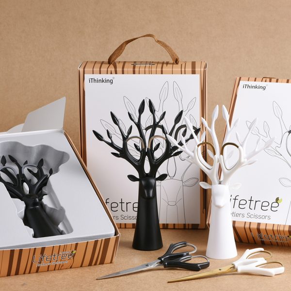 台灣設計品牌 iThinking Lifetree生命樹鹿角造型多功能剪刀