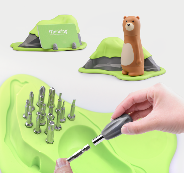 台灣設計品牌 iThinking Bear Papa 與牠的家(23 in One 棘輪起工具組)