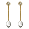 49188909.png 荷蘭 À la Collection 手工黃銅鑲珍珠母貝 雛菊餐具咖啡勺(2入)