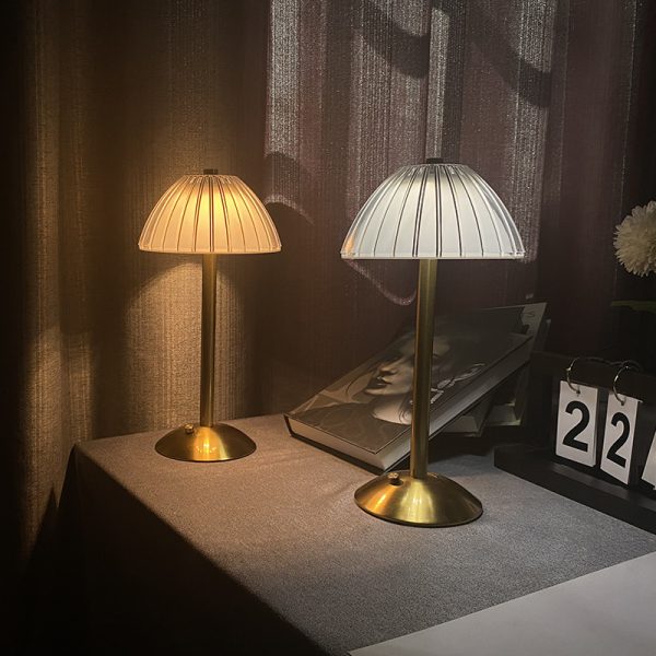 復古典雅 仿水晶LED充電式小夜燈