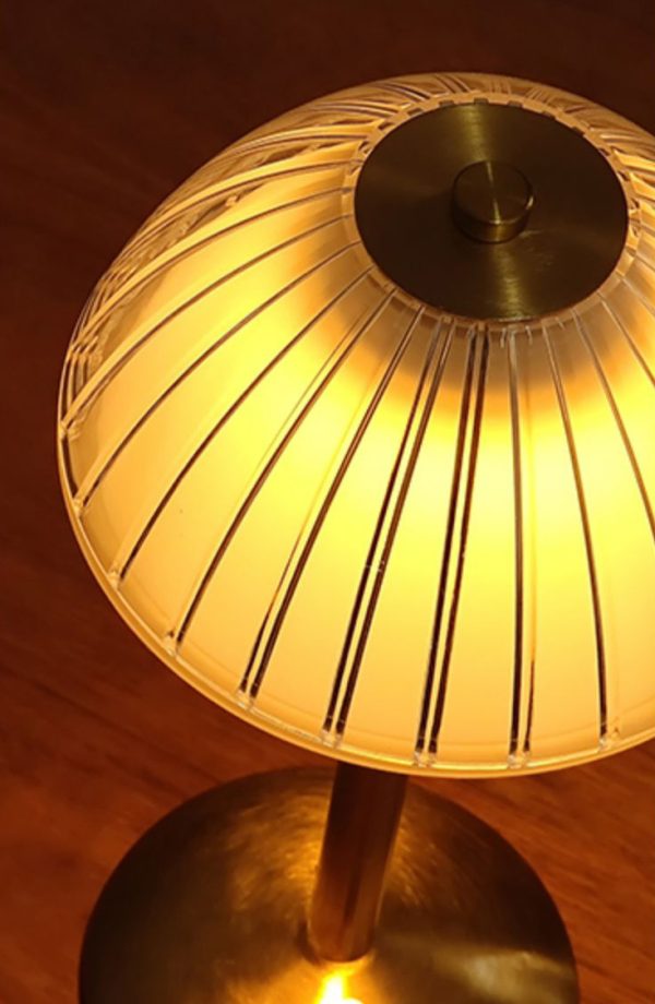 復古典雅 仿水晶LED充電式小夜燈