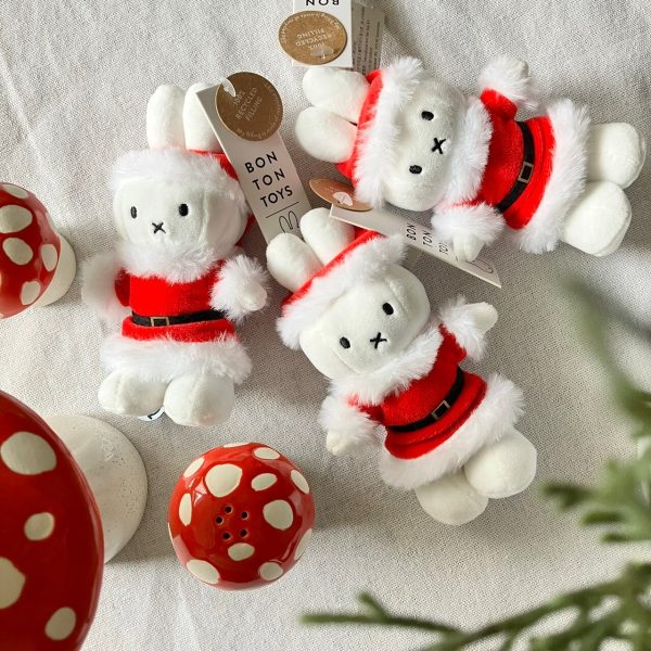 BON TON TOYS Miffy米菲兔填充玩偶-雪花聖誕兔 14 cm