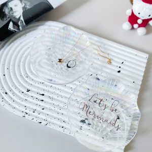 珍珠光 貝殻造型首飾盤