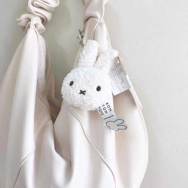 BON TON TOYS Miffy米菲兔環保填充鑰匙圈-奶油/粉/肉桂/奶茶/薰衣草紫 10cm