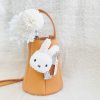 BON TON TOYS Miffy米菲兔環保填充鑰匙圈-奶油/粉/肉桂/奶茶/薰衣草紫 10cm