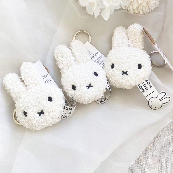 BON TON TOYS Miffy米菲兔環保填充鑰匙圈-奶油/粉/肉桂/奶茶/薰衣草紫 10cm