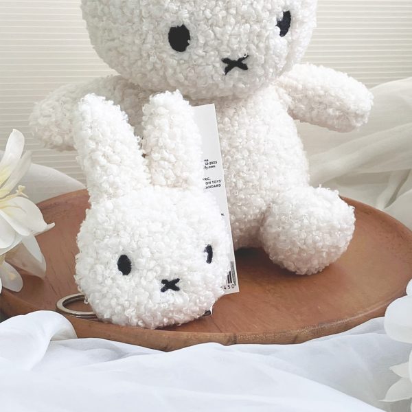 BON TON TOYS Miffy米菲兔環保填充鑰匙圈-奶油/粉/肉桂/奶茶/薰衣草紫 10cm