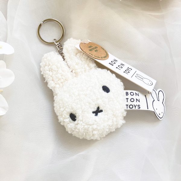 BON TON TOYS Miffy米菲兔環保填充鑰匙圈-奶油/粉/肉桂/奶茶/薰衣草紫 10cm