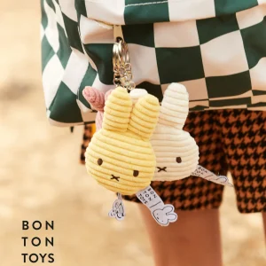 BON TON TOYS Miffy拍拍米菲兔ECO燈芯絨鑰匙圈 10cm