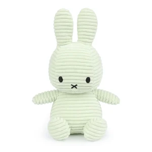 BON TON TOYS Miffy米菲兔ECO燈芯絨填充玩偶-薄荷綠