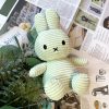 BON TON TOYS Miffy米菲兔ECO燈芯絨填充玩偶-薄荷綠