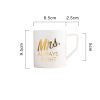 【Summer Sale】大理石紋情侣下午茶啞光咖啡杯碟組/啞光陶瓷字母馬克杯