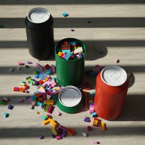 QUALY 小環保膠囊收納罐 (綠/黑/紅)