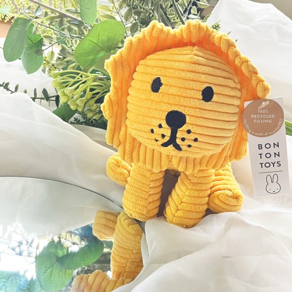 78467863.jpeg BON TON TOYS Lion小獅ECO燈芯絨填充玩偶-黃