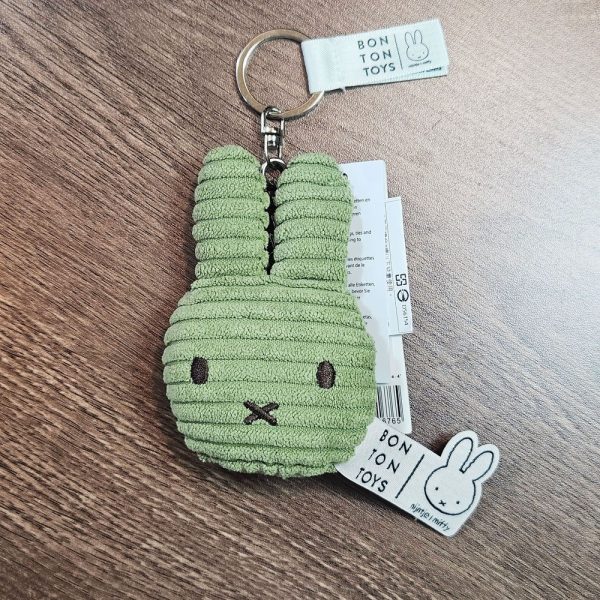 80235431.jpeg BON TON TOYS Miffy拍拍米菲兔ECO燈芯絨鑰匙圈 10cm