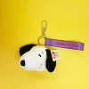 BON TON TOYS Snoopy史努比環保毛絨背包吊飾-奶油 8cm