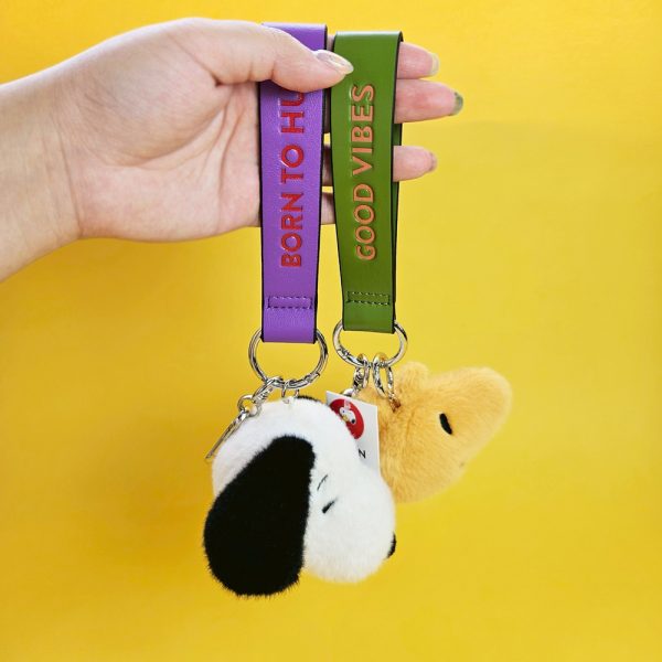 BON TON TOYS Snoopy史努比環保毛絨背包吊飾-奶油 8cm