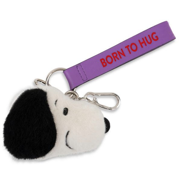 BON TON TOYS Snoopy史努比環保毛絨背包吊飾-奶油 8cm
