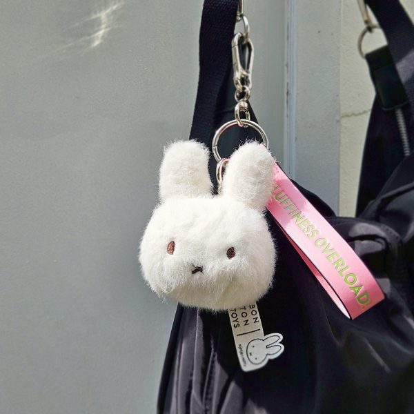 90579302.jpeg BON TON TOYS Miffy米菲兔環保毛絨背包吊飾 - 11cm (兩色)