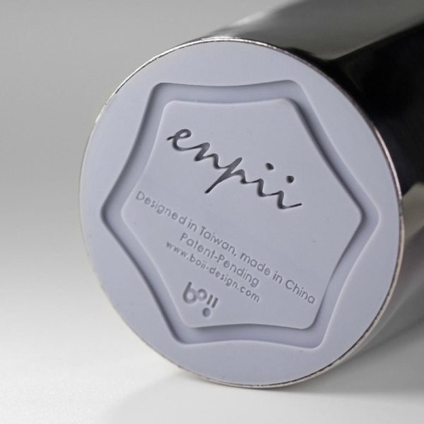 台灣設計品牌boii本因保溫瓶-450ml 經典銀/肌膚粉