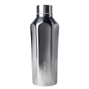台灣設計品牌boii本因保溫瓶-450ml 經典銀/肌膚粉