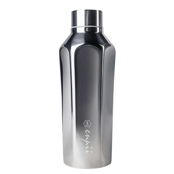 台灣設計品牌boii本因保溫瓶-450ml 經典銀/肌膚粉
