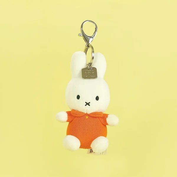 BON TON TOYS Miffy米菲兔鑰匙圈-經典橘 10cm