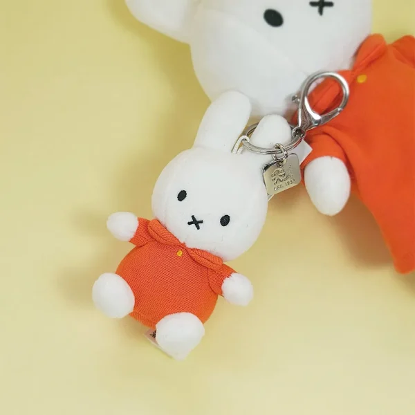 BON TON TOYS Miffy米菲兔鑰匙圈-經典橘 10cm