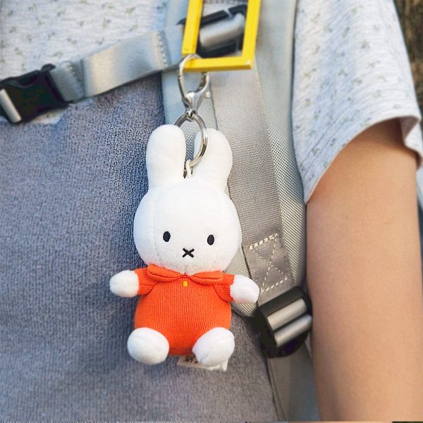 BON TON TOYS Miffy米菲兔鑰匙圈-經典橘 10cm