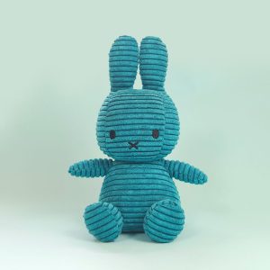 BON TON TOYS Miffy米菲兔ECO燈芯絨填充玩偶-限量版 北海藍 23cm