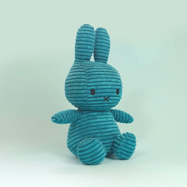 BON TON TOYS Miffy米菲兔ECO燈芯絨填充玩偶-限量版 北海藍 23cm